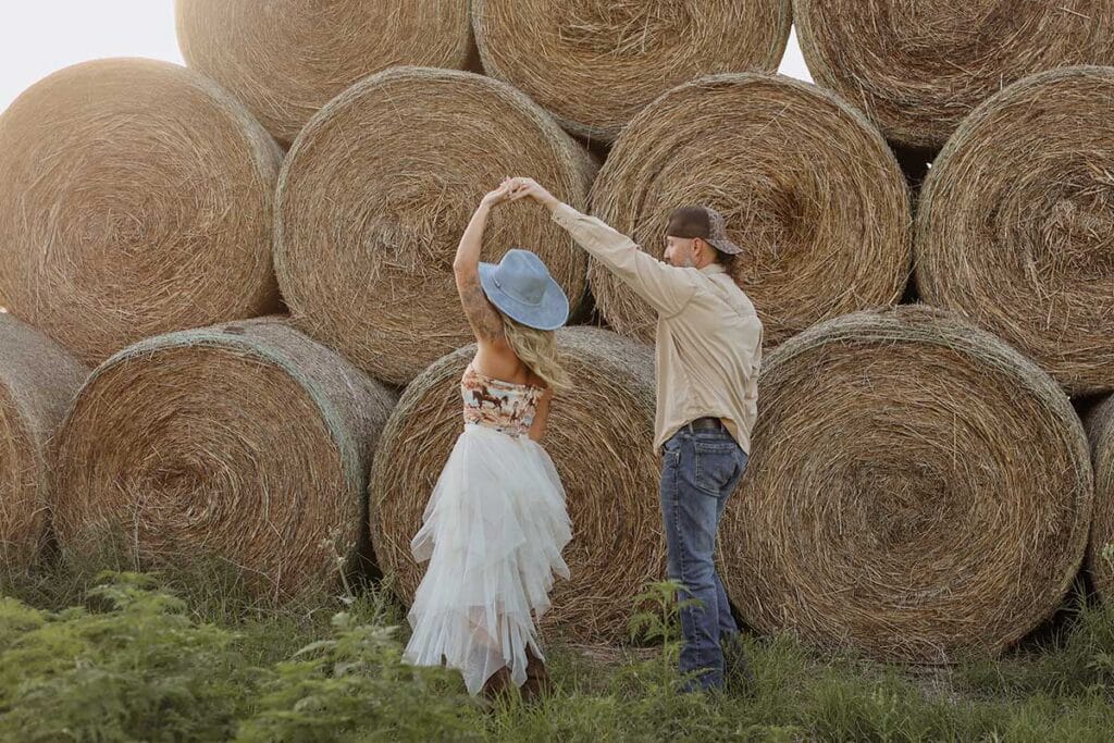 Engagement-photography-on-field