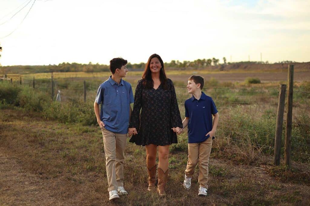 mother-with-two-sons
